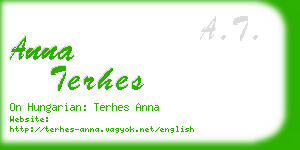 anna terhes business card